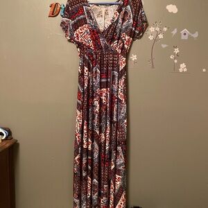 Bohemian Maxi Dress - Multicolor